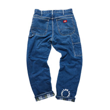 Load image into Gallery viewer, The Car Company Up Cycled Denim Dickies Carpenter Pants (32x30)