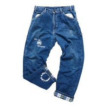 Load image into Gallery viewer, The Car Company Up Cycled Denim Dickies Carpenter Pants (32x30)