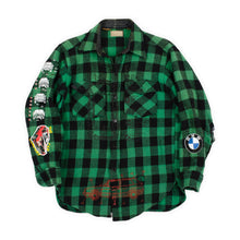 Load image into Gallery viewer, Up-Cycled &quot;The Car Company&quot;  Flannel